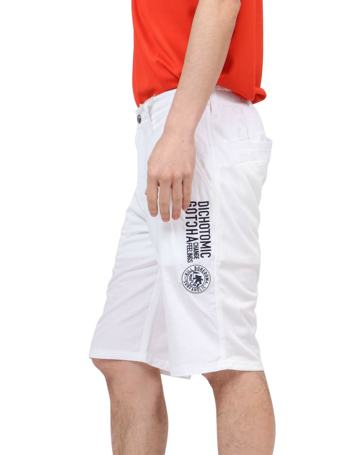 ホワイト：180cm67kg(Lサイズ着用)