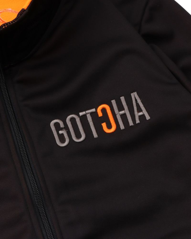GOTCHA GOLF] 防風 撥水 ストレッチ ポイント ネオン 裏シャギー