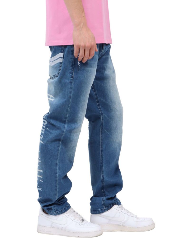 Karl Kani] ストレッチ インパクト ワイド デニムパンツ | PEET