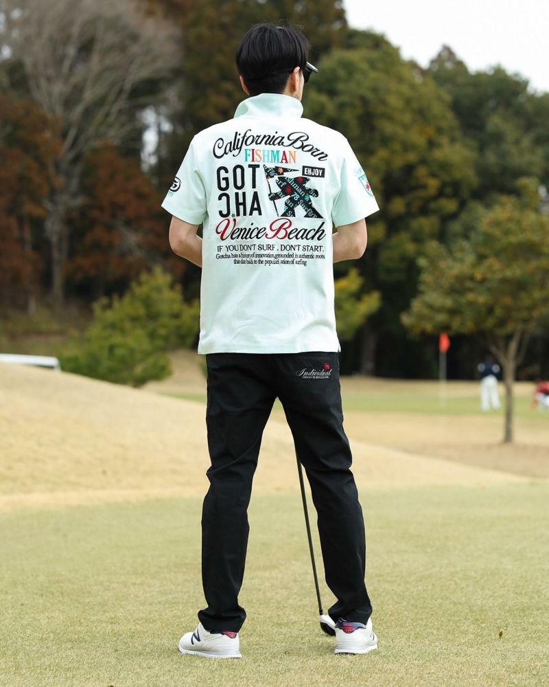 品質が完璧 GOTCHA ロングパンツ ジャカード オルテガ ストレッチ GOLF] メンズウェア