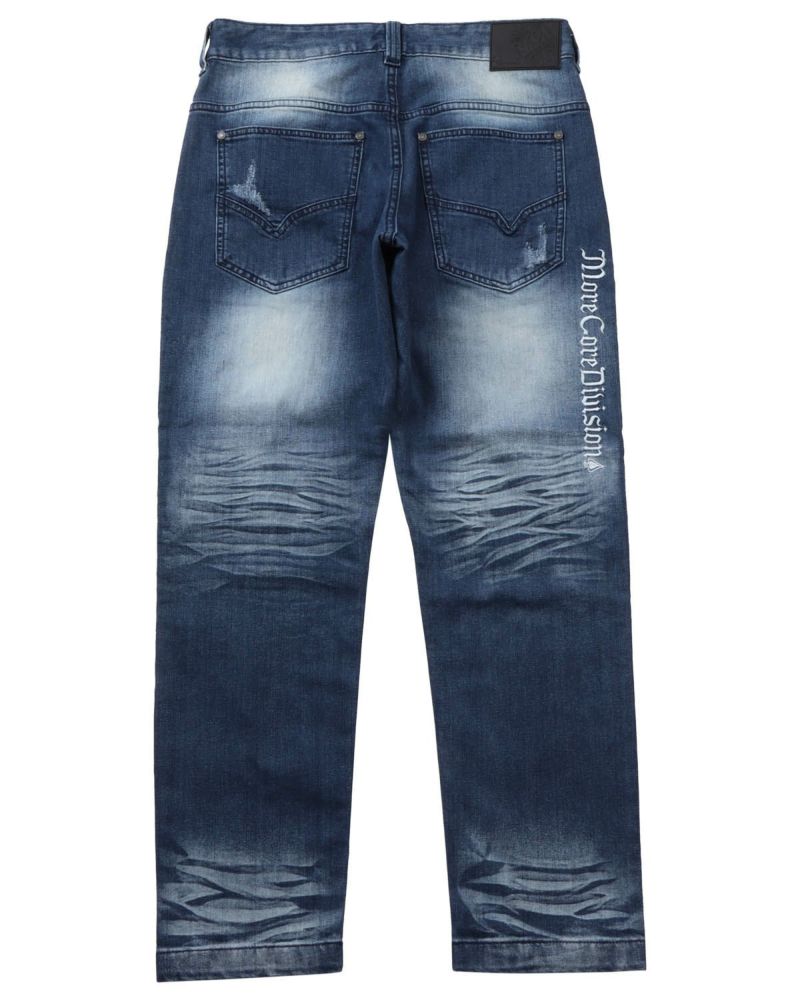 MCD] ストレッチ ステッチ ダメージ デニムパンツ | PEET ONLINE