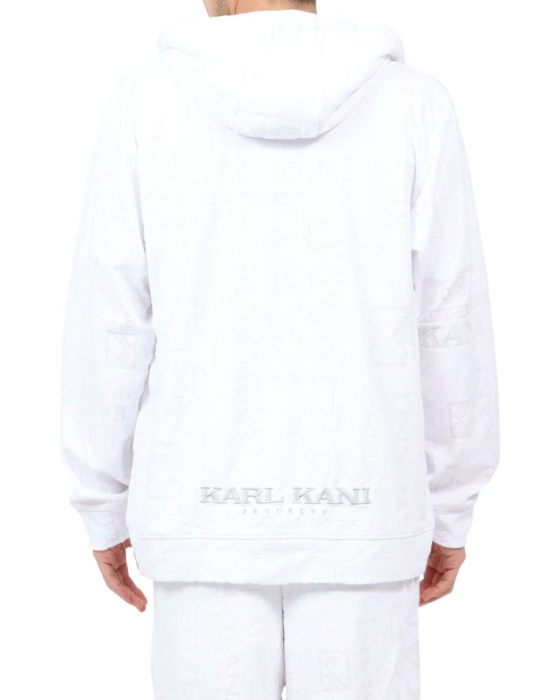 Karl Kani] ロゴ パイル ジャカード フルジップ パーカー | PEET