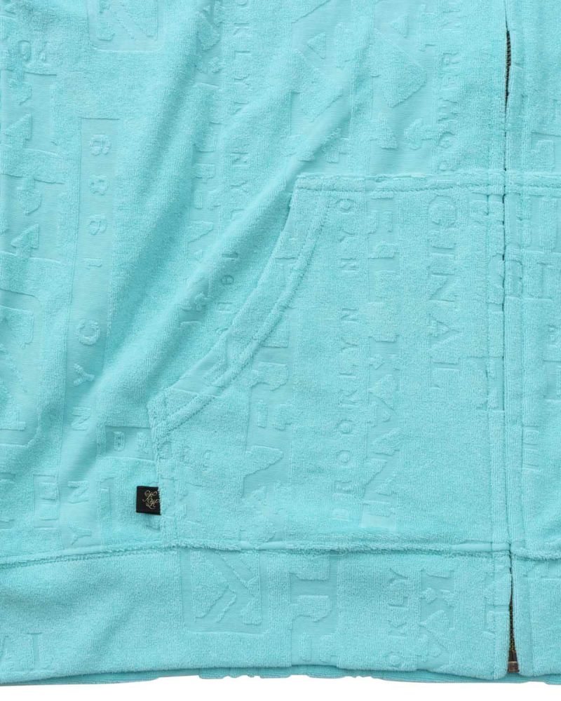 [Karl Kani] キルト ジャカード フルジップ パーカー　XXXL 大きいサイズ 裏毛フルジップパーカー | KARL KANI (カール