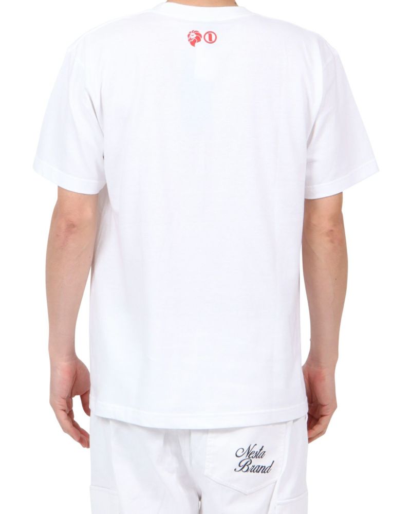 ホワイト：180cm67kg(Lサイズ着用)