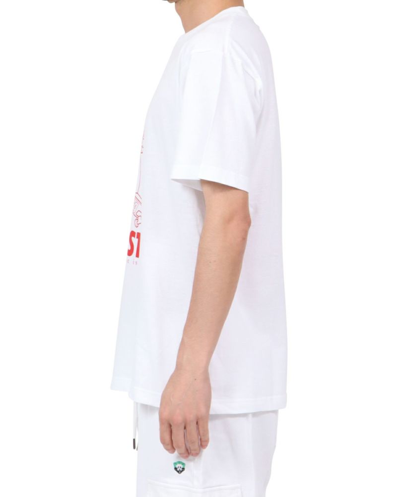 ホワイト：180cm67kg(Lサイズ着用)