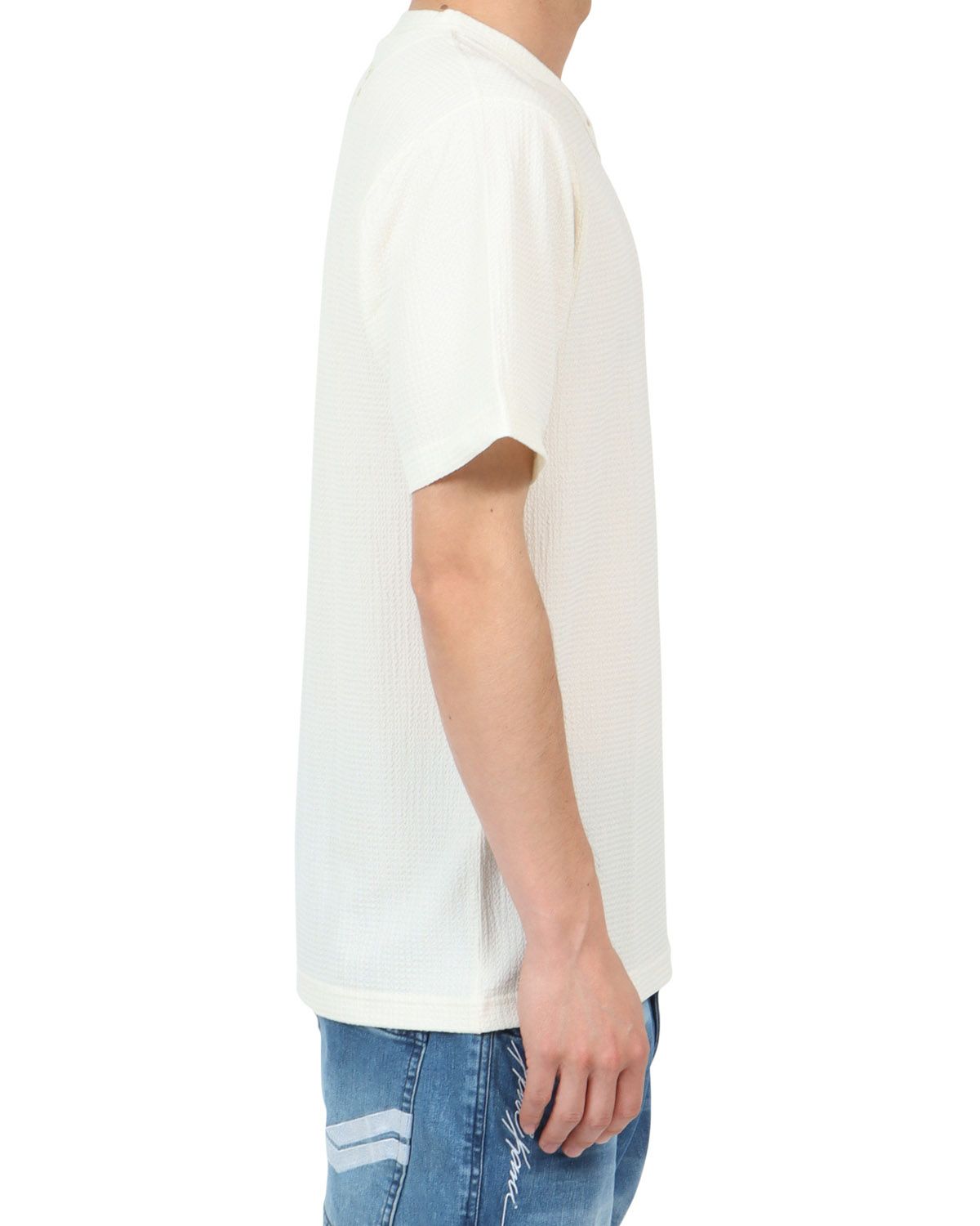 オフホワイト：180cm67kg(Lサイズ着用)