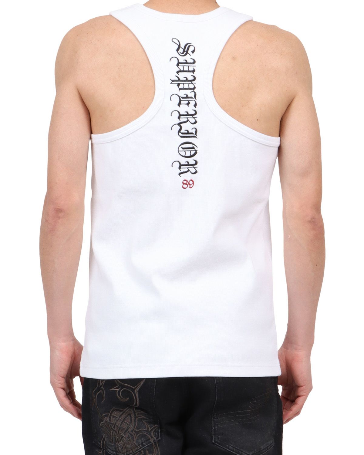 ホワイト：180cm67kg(Lサイズ着用)