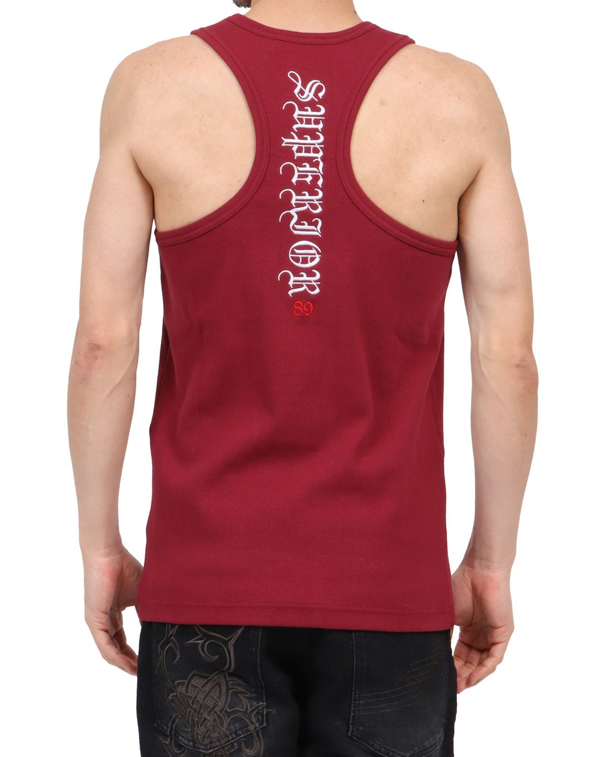 ダークレッド：180cm67kg(Lサイズ着用)