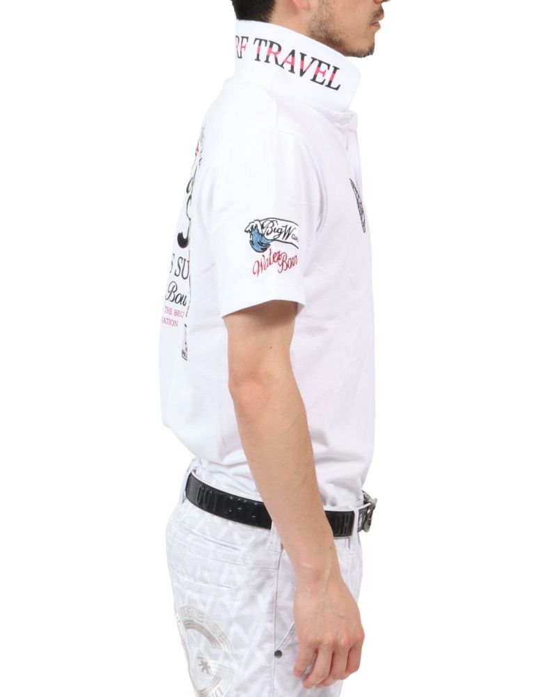 ホワイト：180cm67kg(Lサイズ着用)