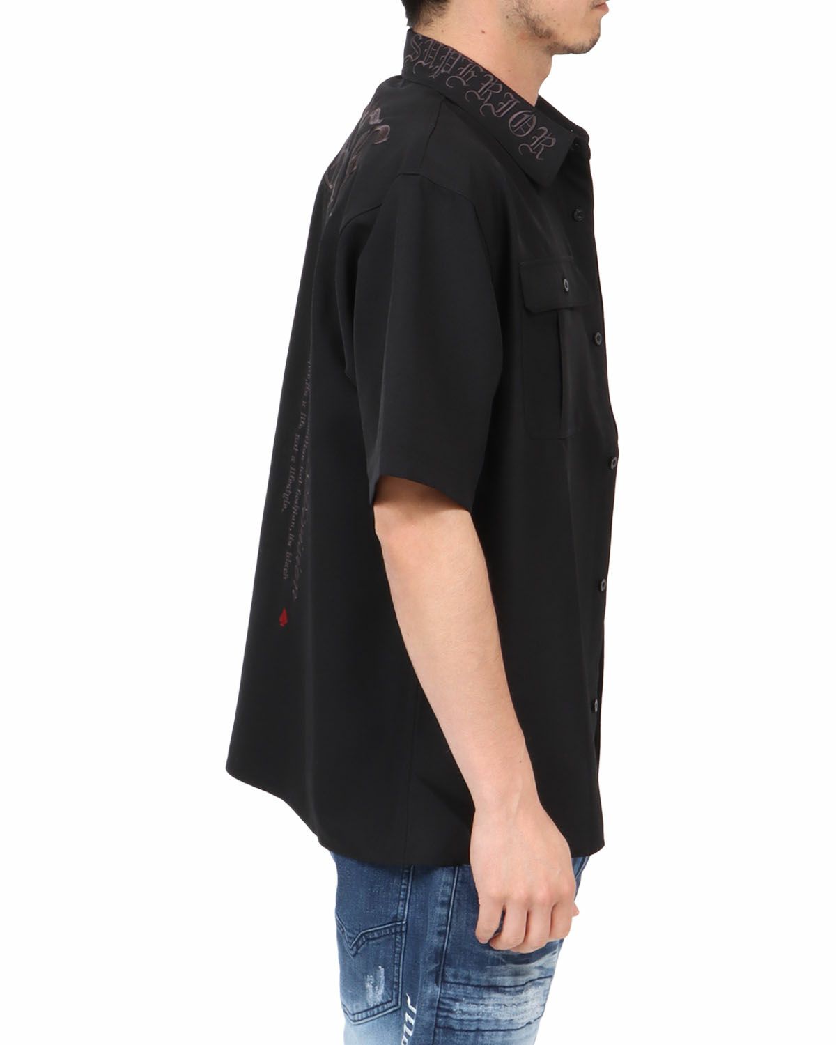 ブラック：180cm67kg(Lサイズ着用)