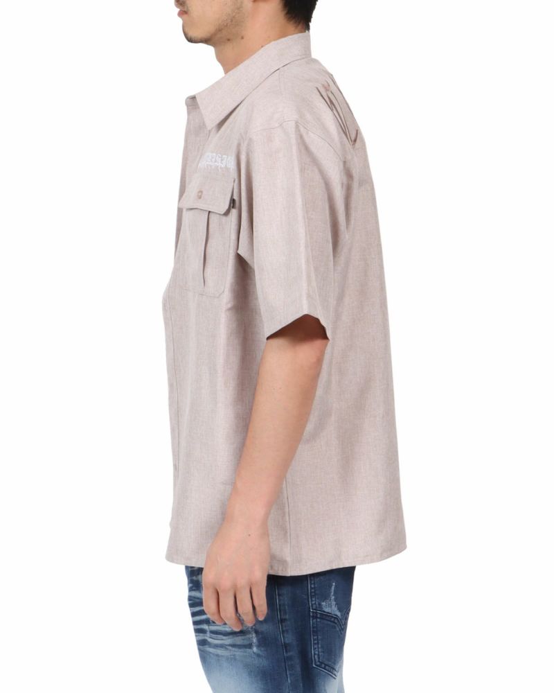 ベージュ：180cm67kg(Lサイズ着用)