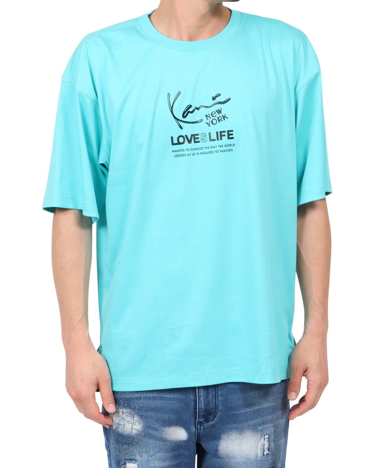 ベビーブルー：180cm67kg(Lサイズ着用)