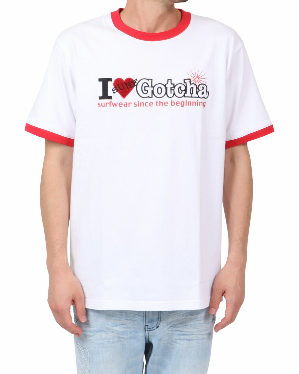 ホワイト：180cm67kg(Lサイズ着用)