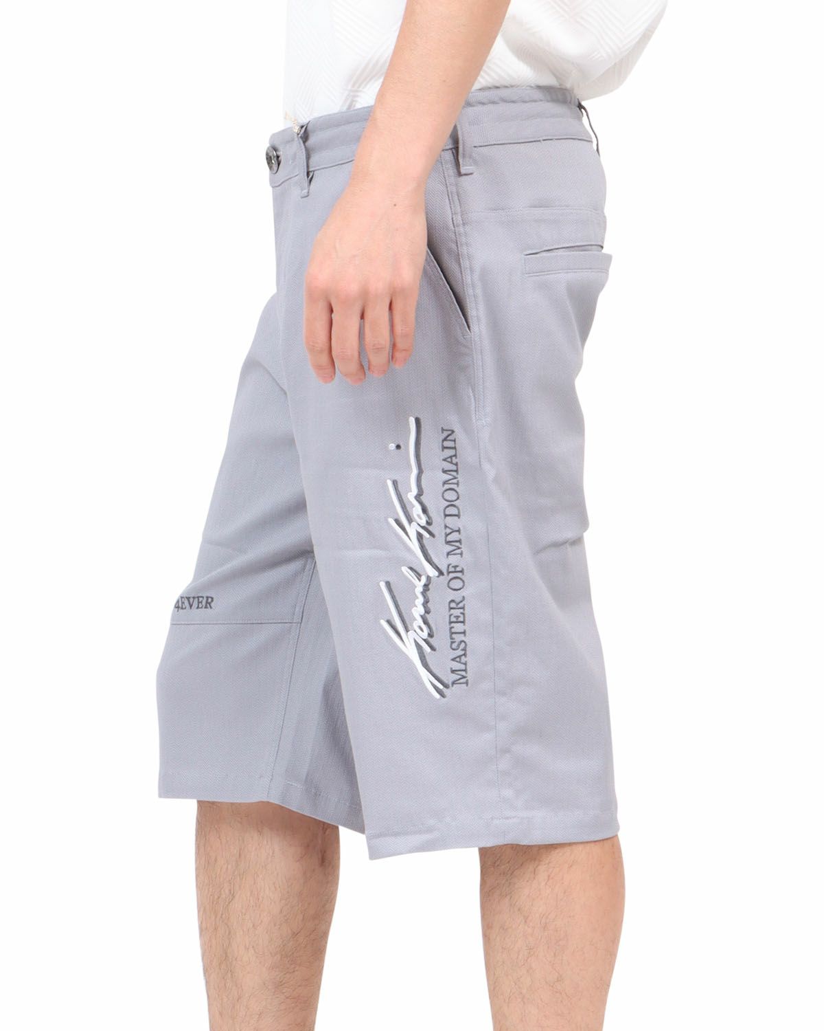 グレー：180cm67kg(34inc着用)