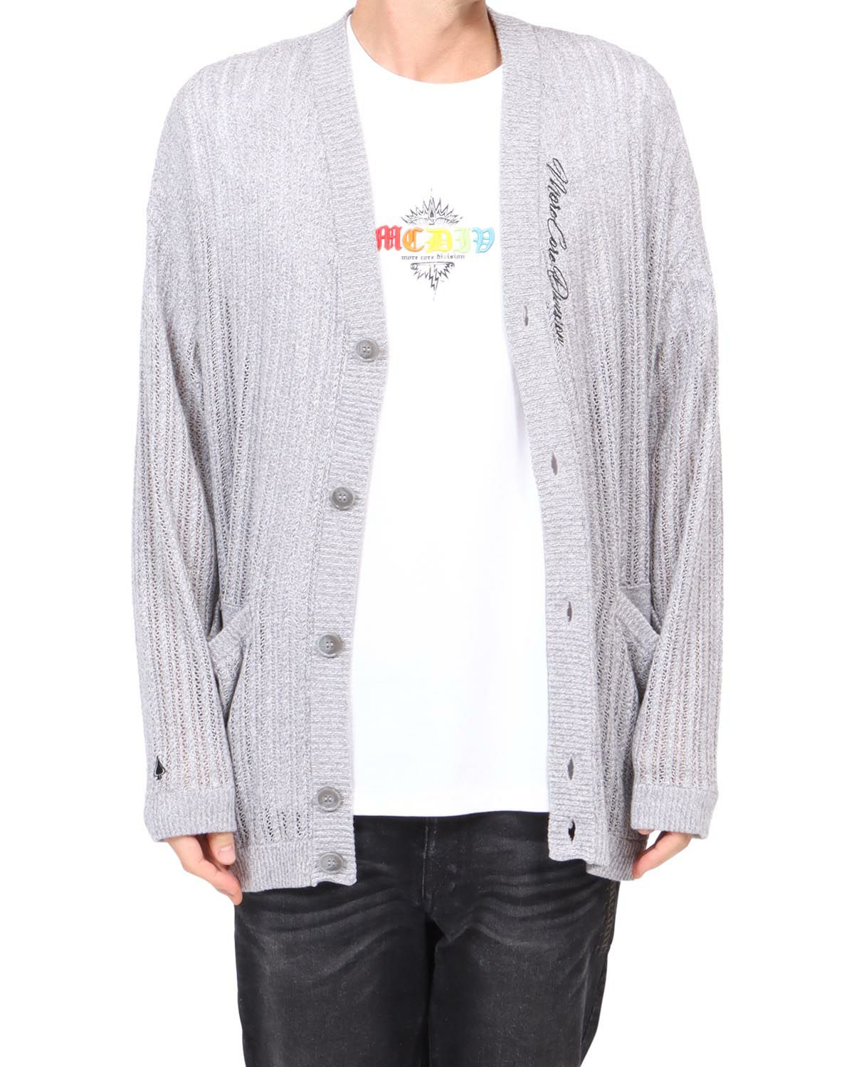 杢グレー：180cm67kg(Lサイズ着用)