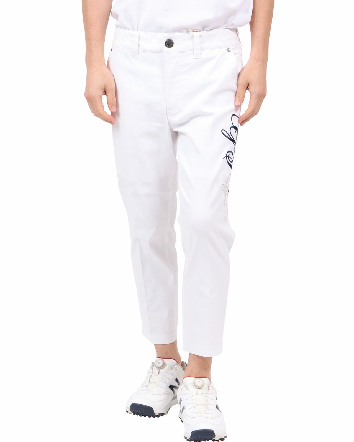 ホワイト：180cm67kg(Lサイズ着用)