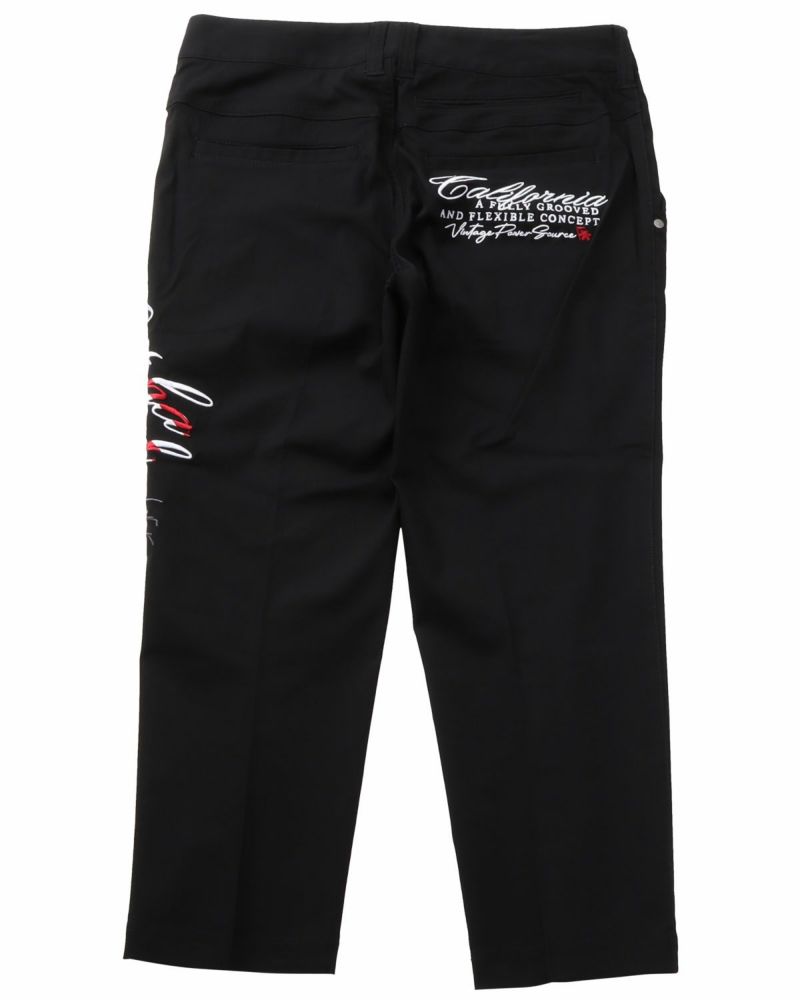 【美品】  GOLF クロップドストレッチパンツ ロゴ GOTCHA GOLF] ストレッチ 跨ぎ ロゴ クロップドパンツ | PEET