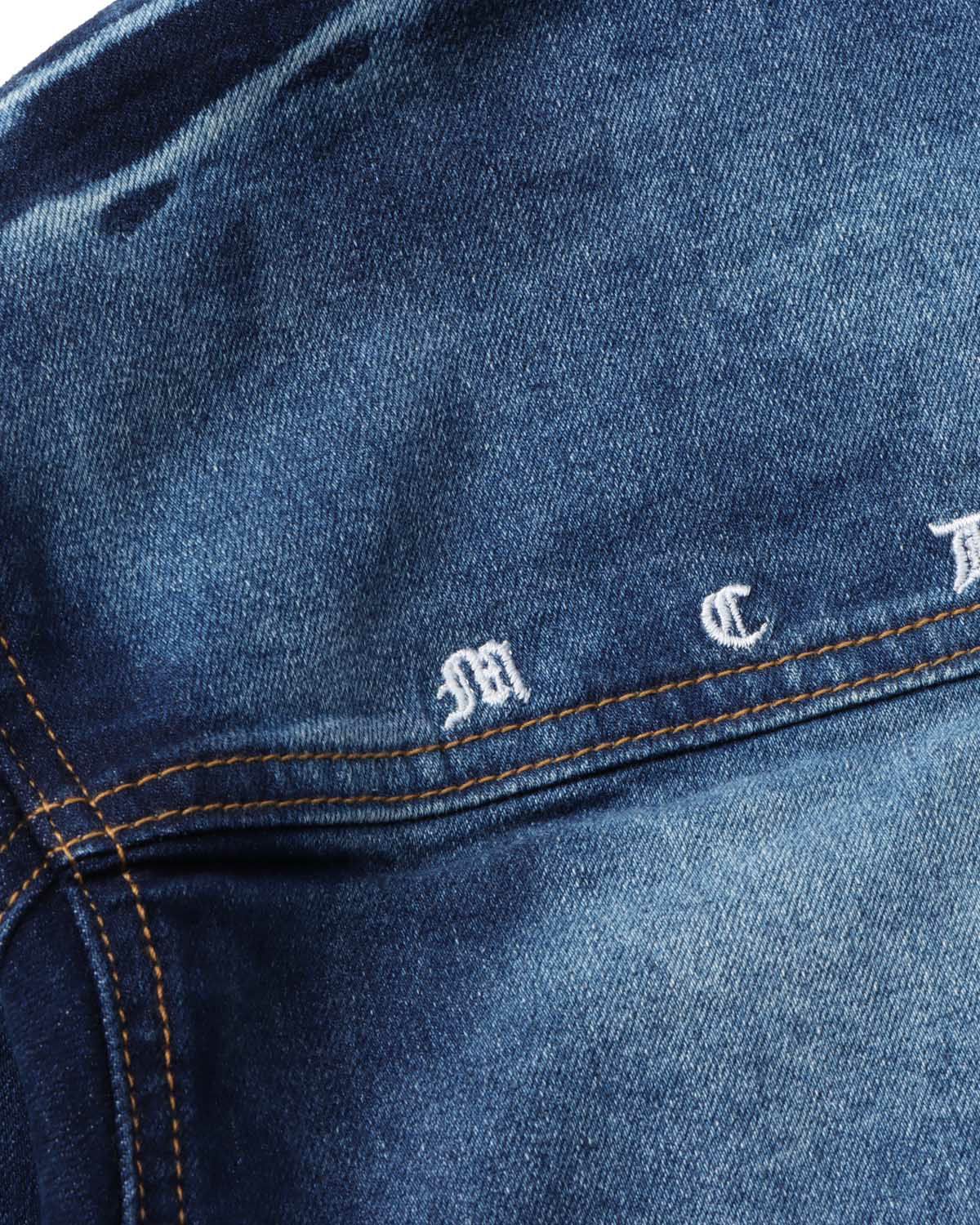 MCD] ストレッチ バックタトゥー 刺繍 デニムジャケット | PEET ONLINE 