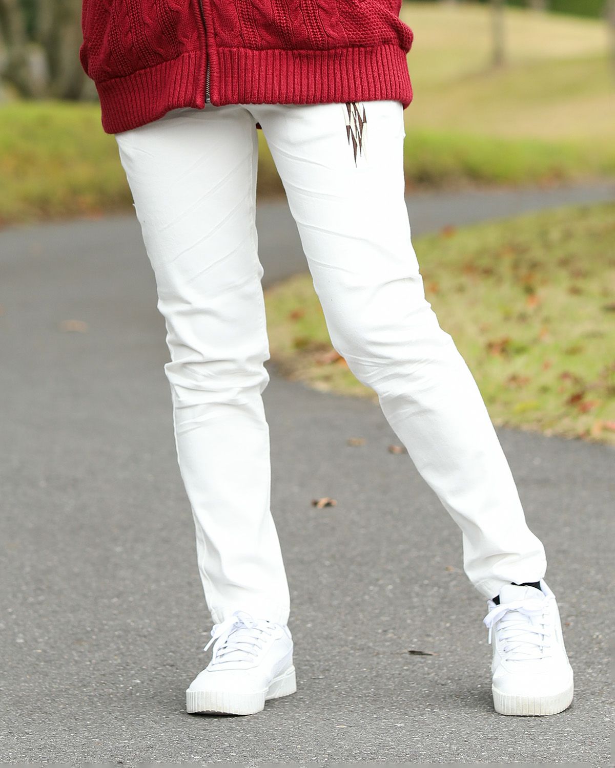 ホワイト:170cm(XSサイズ着用)