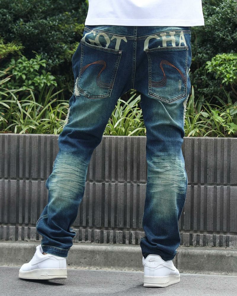 GOTCHA] ストレッチ ハードダメージ デニムパンツ | PEET ONLINE