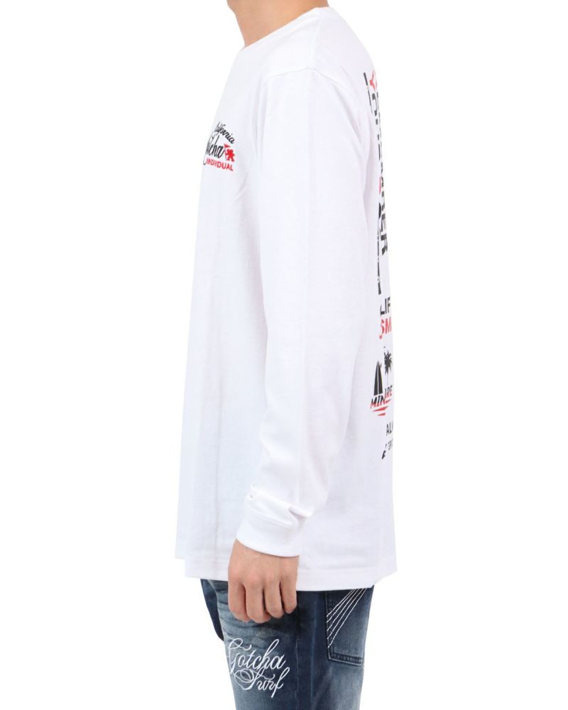 ホワイト：180cm67kg(Lサイズ着用)