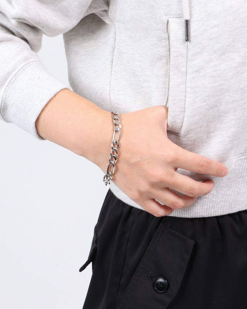 14k フィガロチェーン ブレスレット WG YG 14k フィガロチェーン ブレスレット WG YG - メルカリ