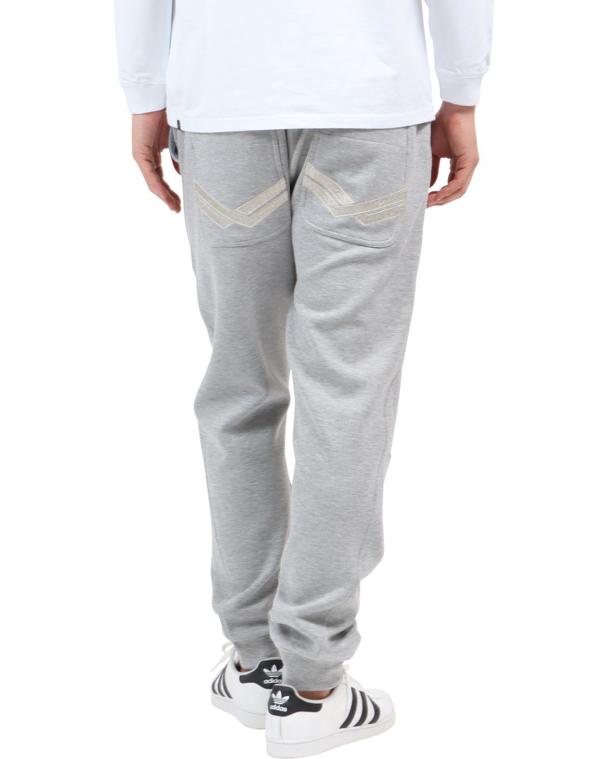 杢グレー：180cm67kg(Lサイズ着用)