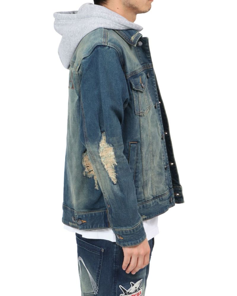 COACH デニムジャケット フード付き 小さめサイズ (夏雨) COACH デニムジャケット フード付き 小さめサイズ (夏雨様専用)