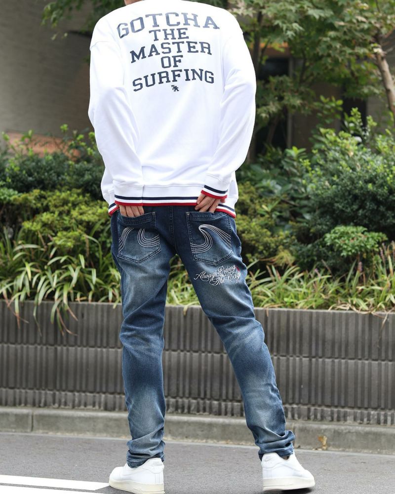 ホワイト：180cm67kg(Lサイズ着用)