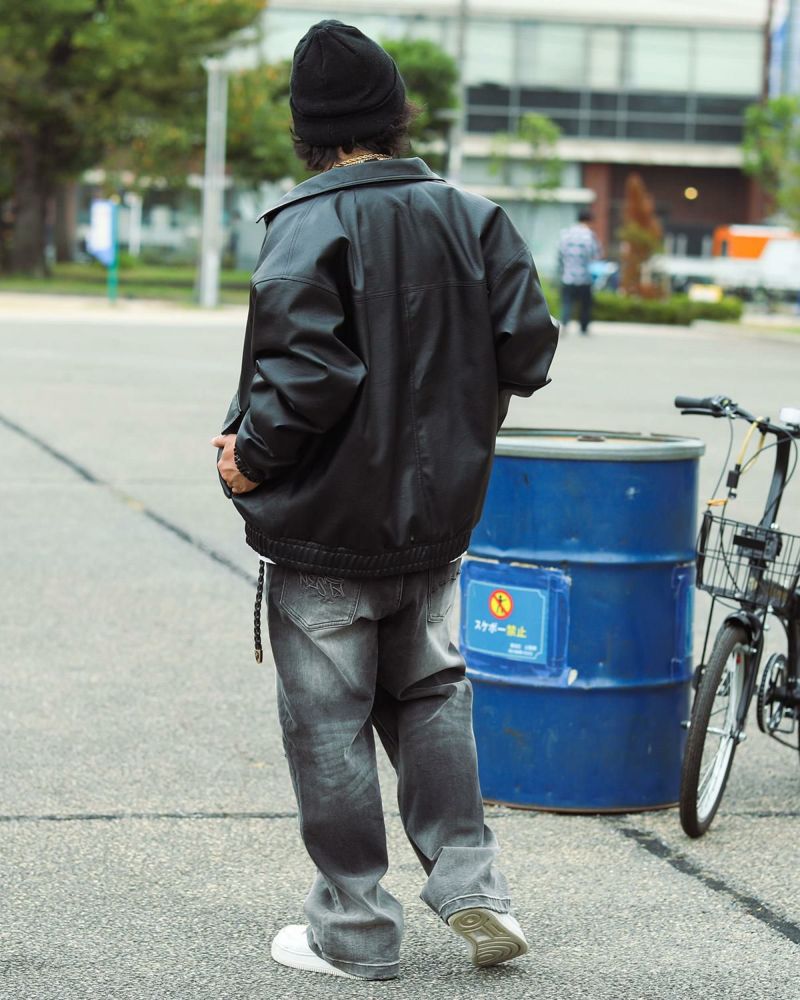 NESTA BRAND] ビッグシルエット PU レザー 中綿 ジャケット | PEET