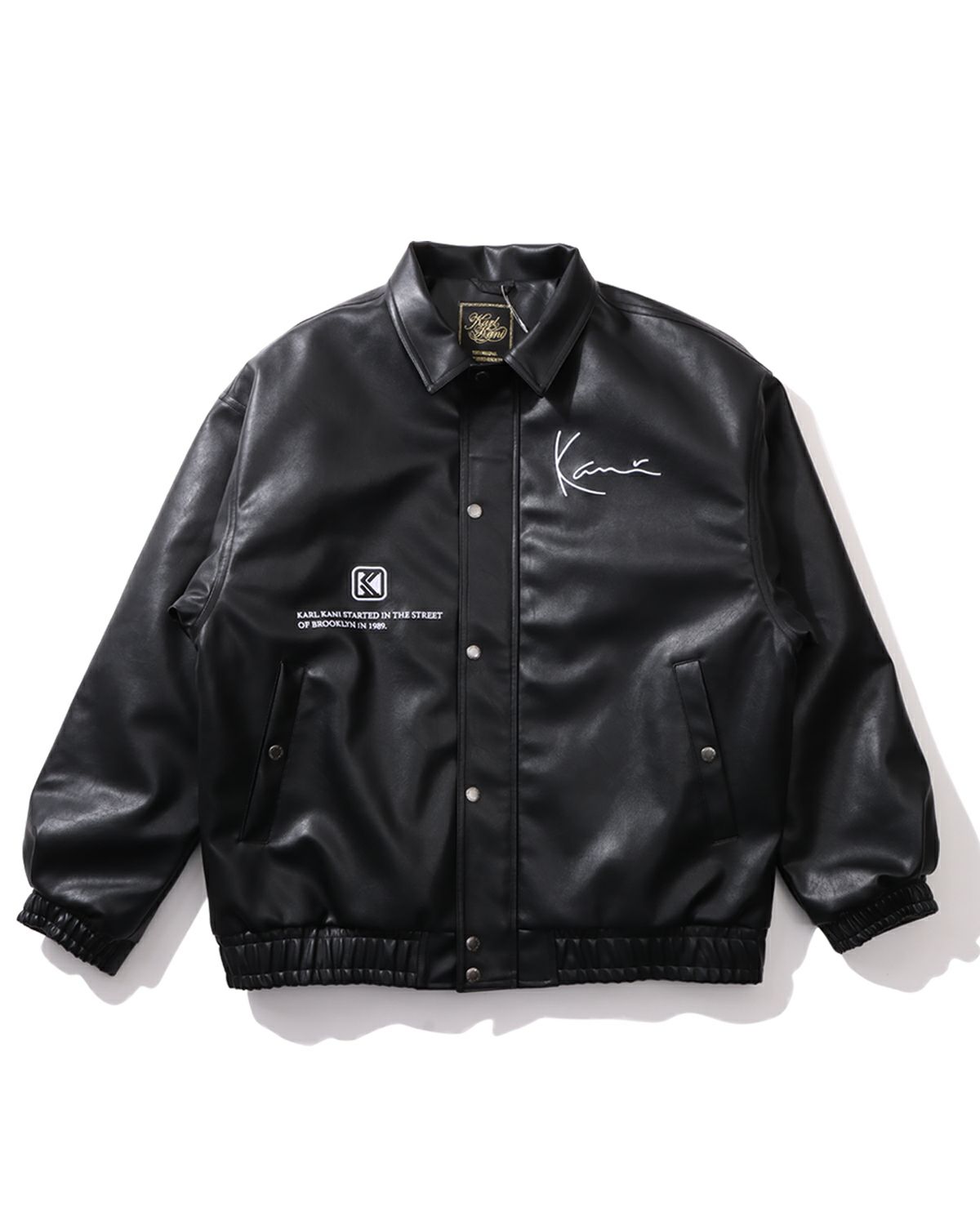 Karl Kani] ビッグシルエット PU レザー 中綿 ジャケット | PEET