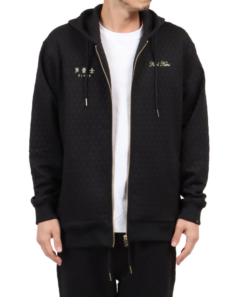 [Karl Kani] キルト ジャカード フルジップ パーカー　XXXL Karl Kani] キルト ジャカード フルジップ パーカー | PEET