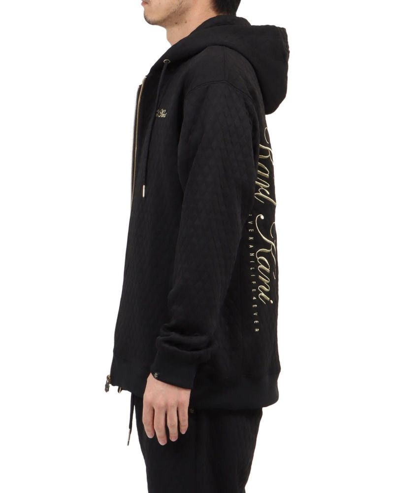 [Karl Kani] キルト ジャカード フルジップ パーカー　XXXL Karl Kani] キルト ジャカード フルジップ パーカー | PEET