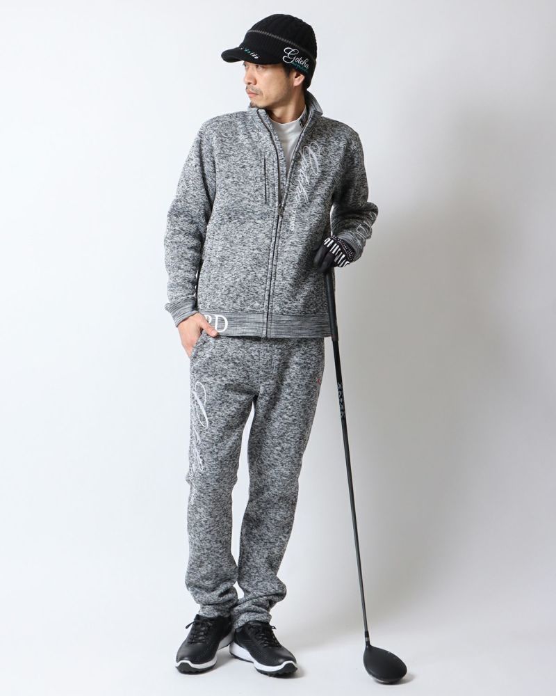 最新作 カールカナイゴルフ ガッチャゴルフ セットアップ グレー ブルゾン GOTCHA GOLF] ポリ杢 ブルゾン | PEET ONLINE STORE