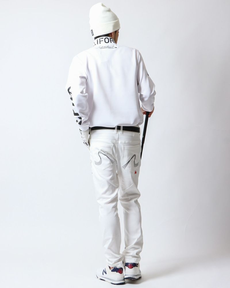 ホワイト：180cm67kg(Lサイズ着用)