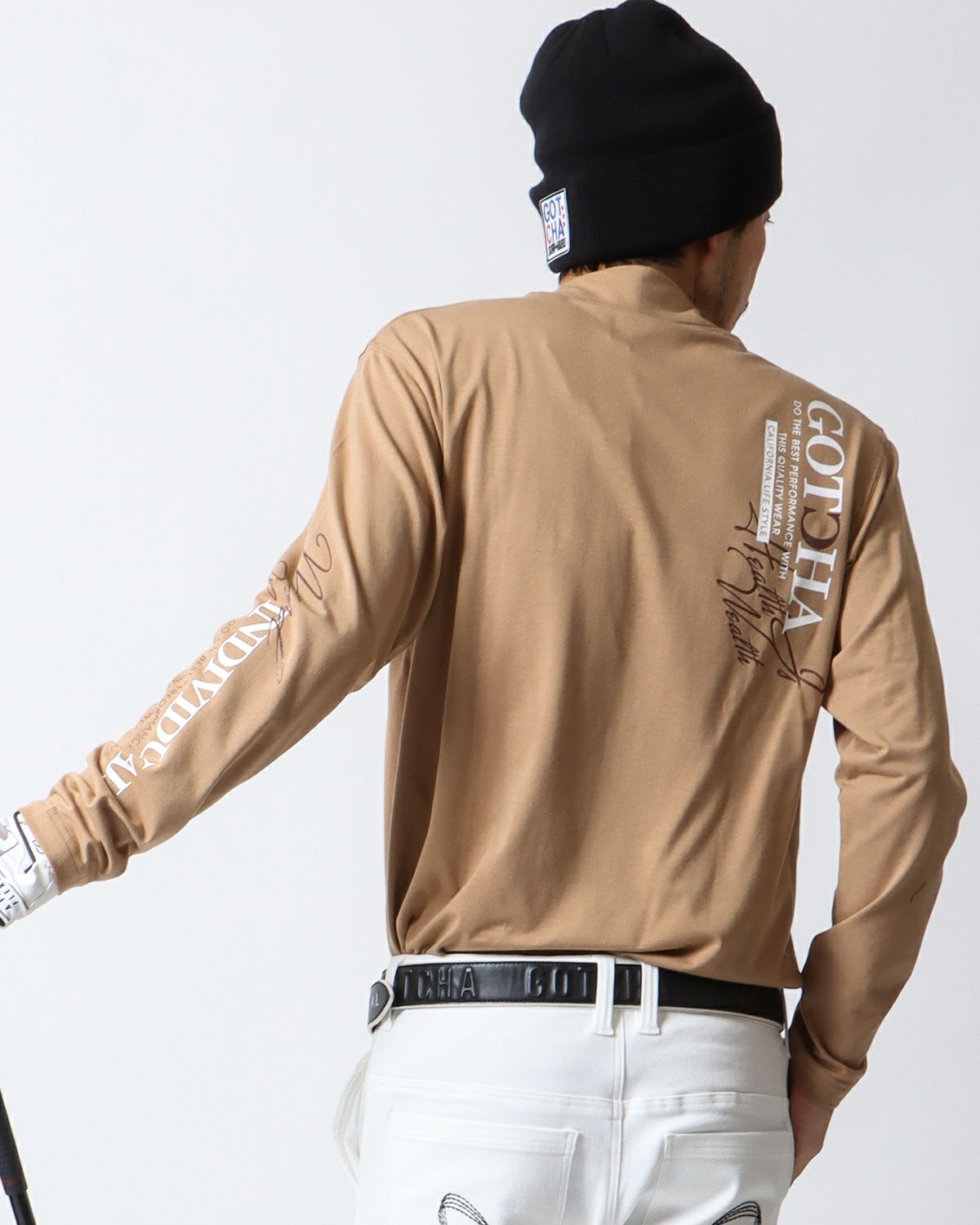 モカチャ：180cm67kg(Lサイズ着用)