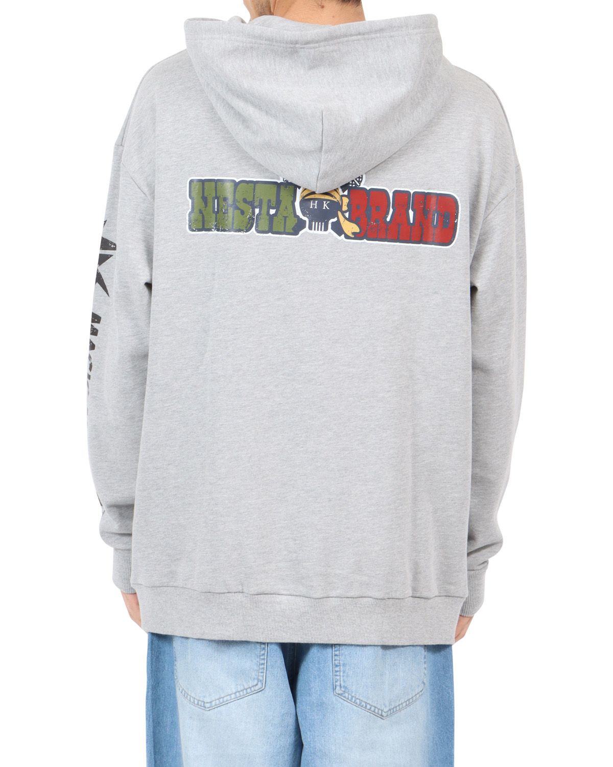 杢グレー：180cm67kg(Lサイズ着用)