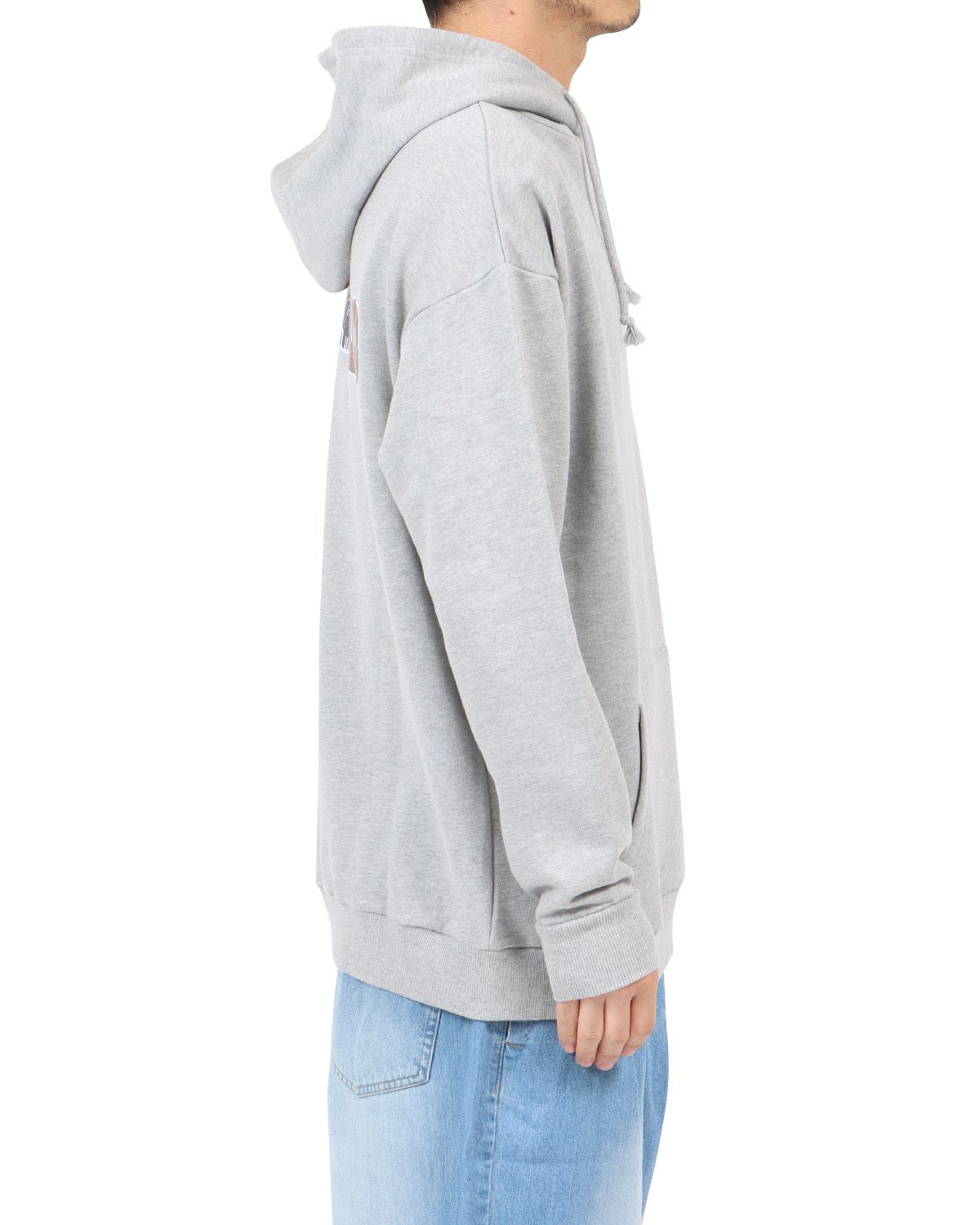 杢グレー：180cm67kg(Lサイズ着用)