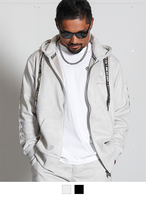 オフホワイト:172cm/72kg(Lサイズ着用)