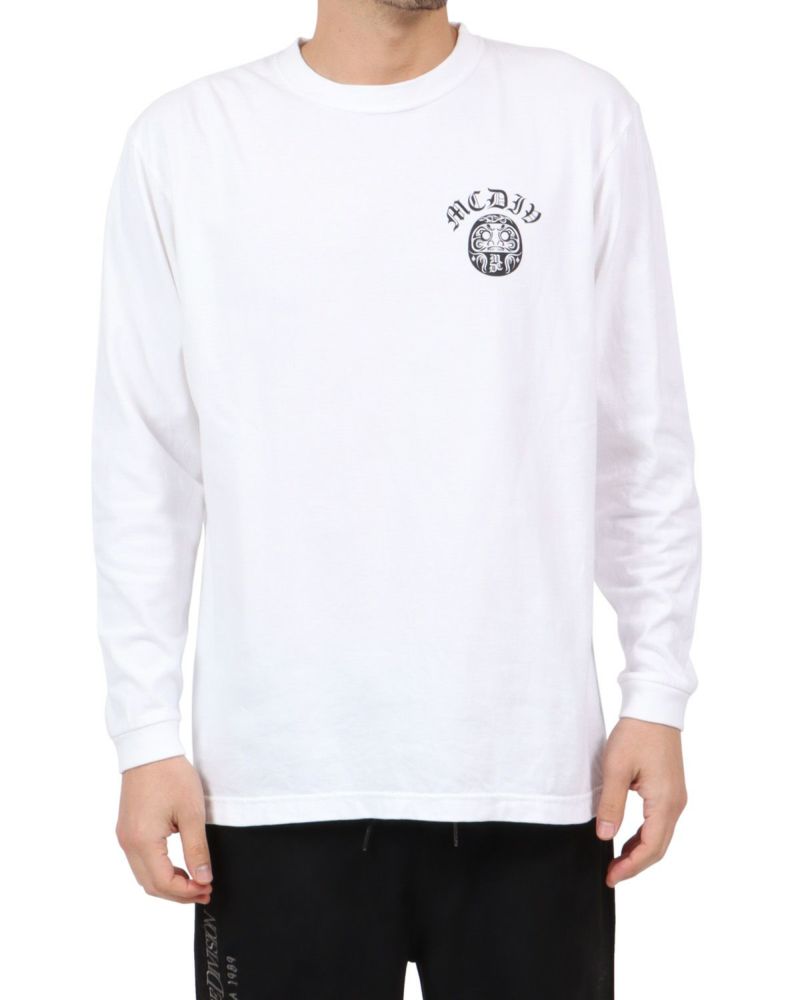 ホワイト：180cm67kg(Lサイズ着用)