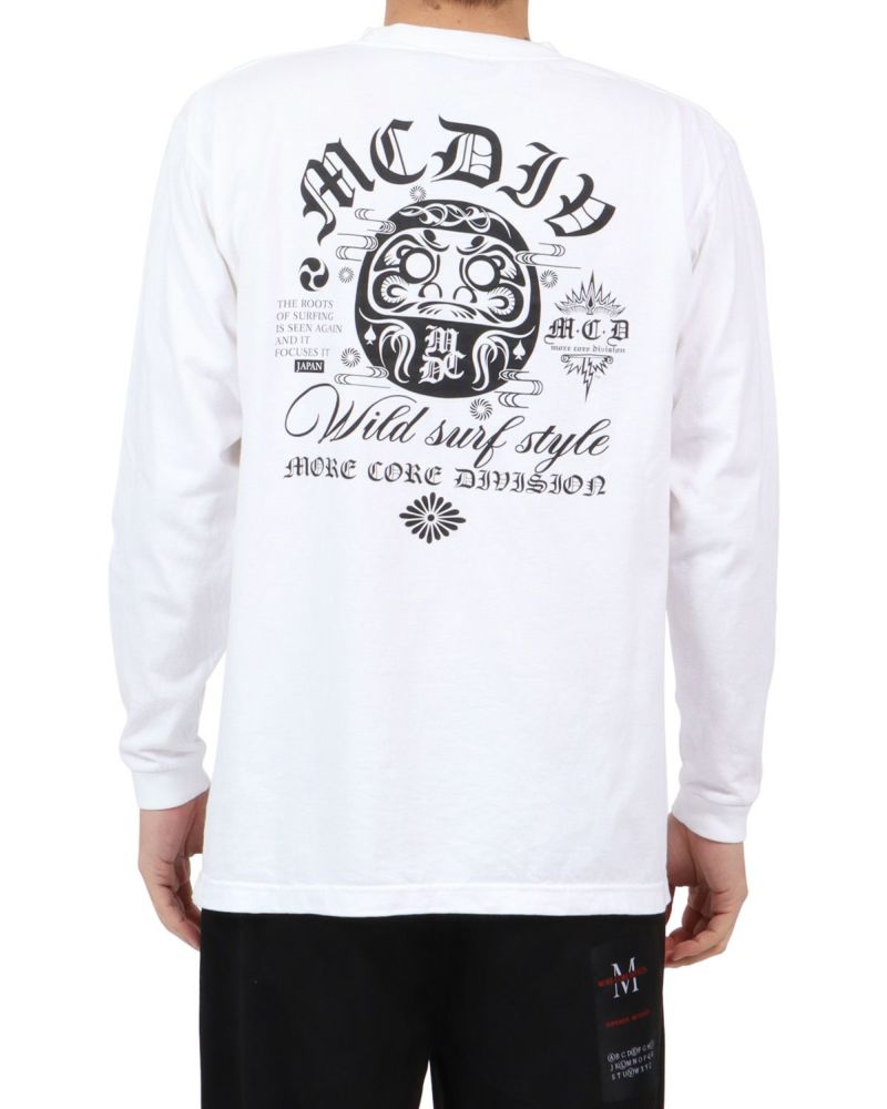 ホワイト：180cm67kg(Lサイズ着用)