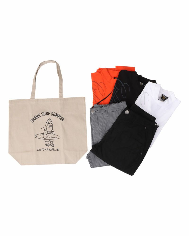 GOTCHA GOLF] JAPAN加工 シャーク サーフ サマー トートバッグ