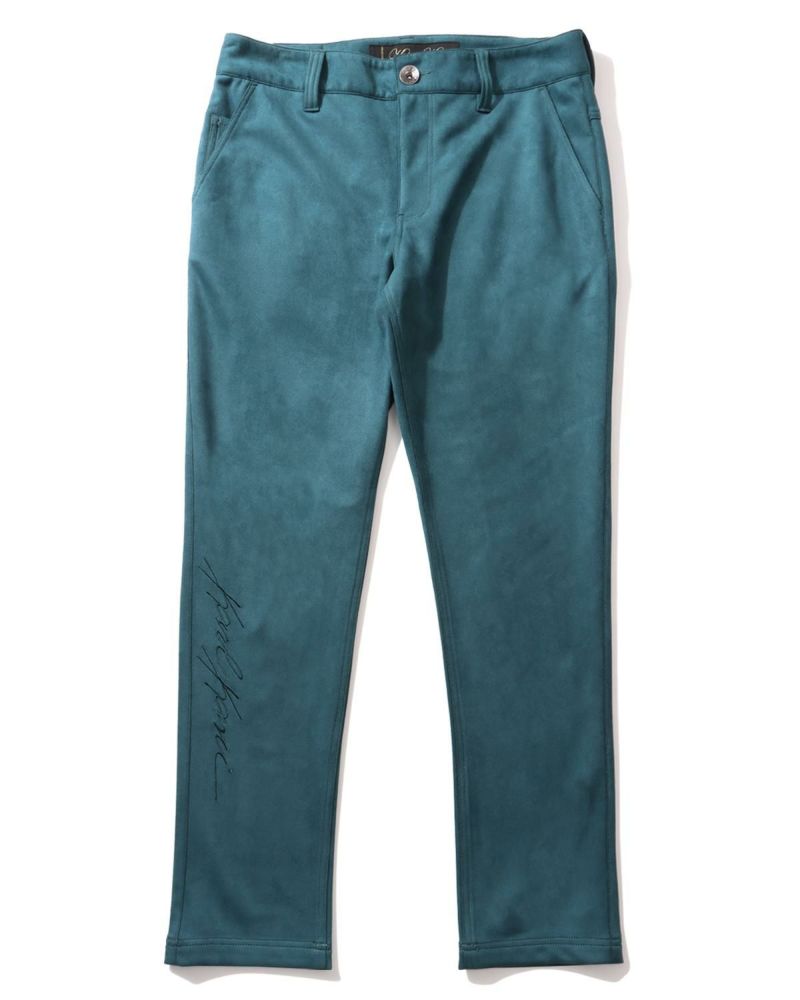 ストレッチ スウェード パンツ