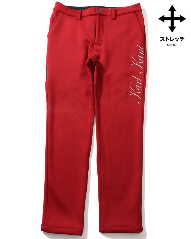 ストレッチ ボンディング 裏フリース パンツ