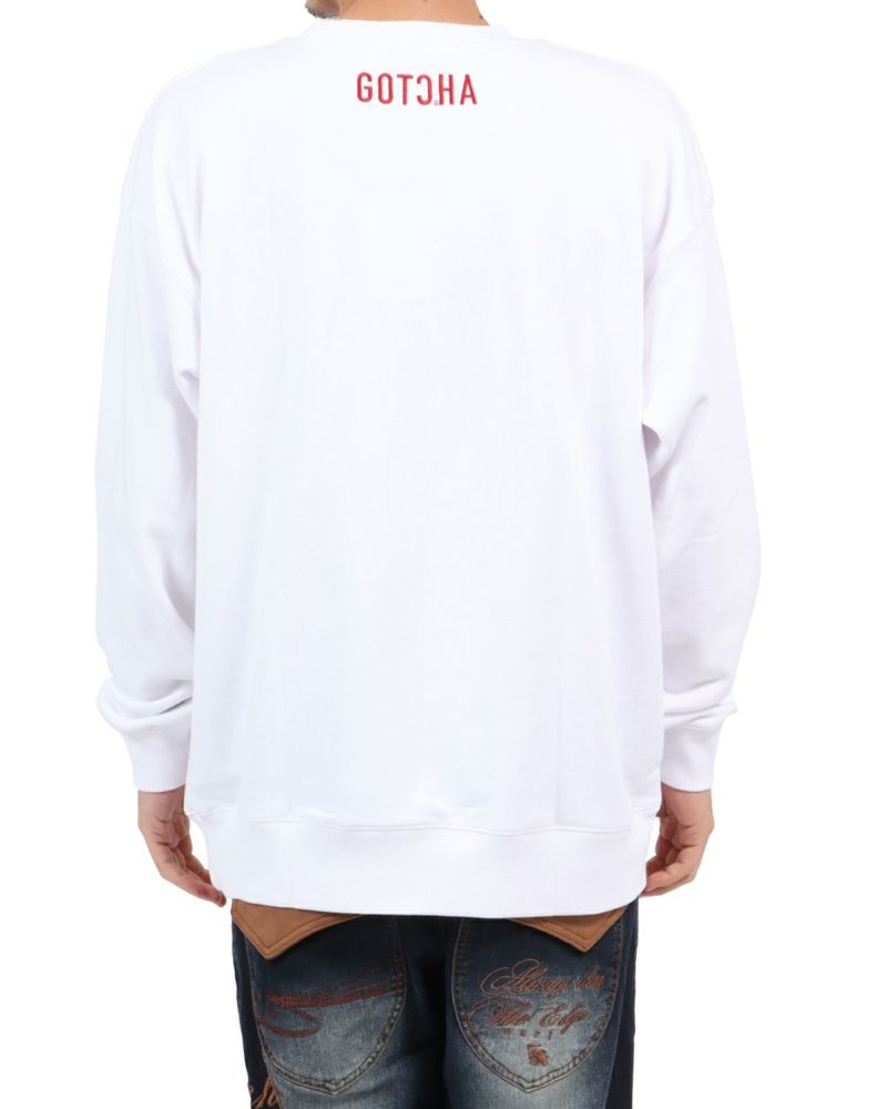 ホワイト：180cm67kg(Lサイズ着用)