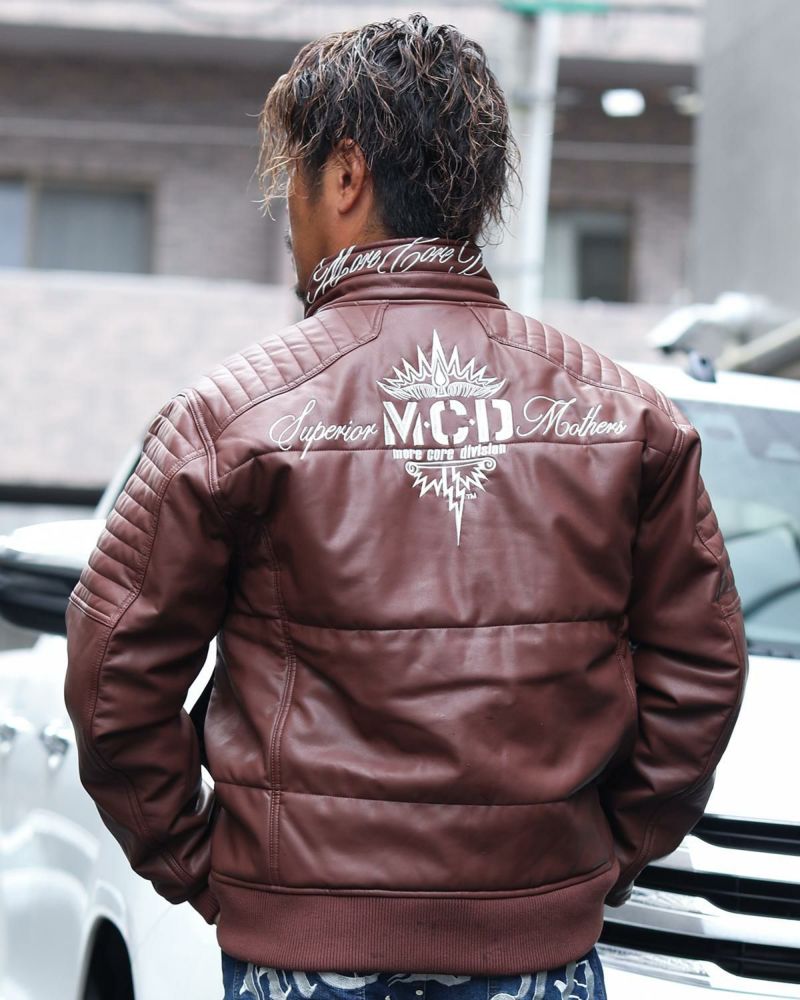 MCD] PU ライダース キルト 中綿 ジャケット | PEET ONLINE STORE