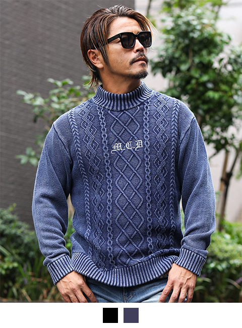 インディゴ：173cm/72kg(Lサイズ着用)