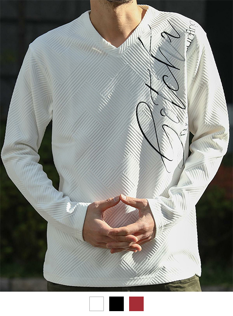 ホワイト：180cm67kg(Lサイズ着用)