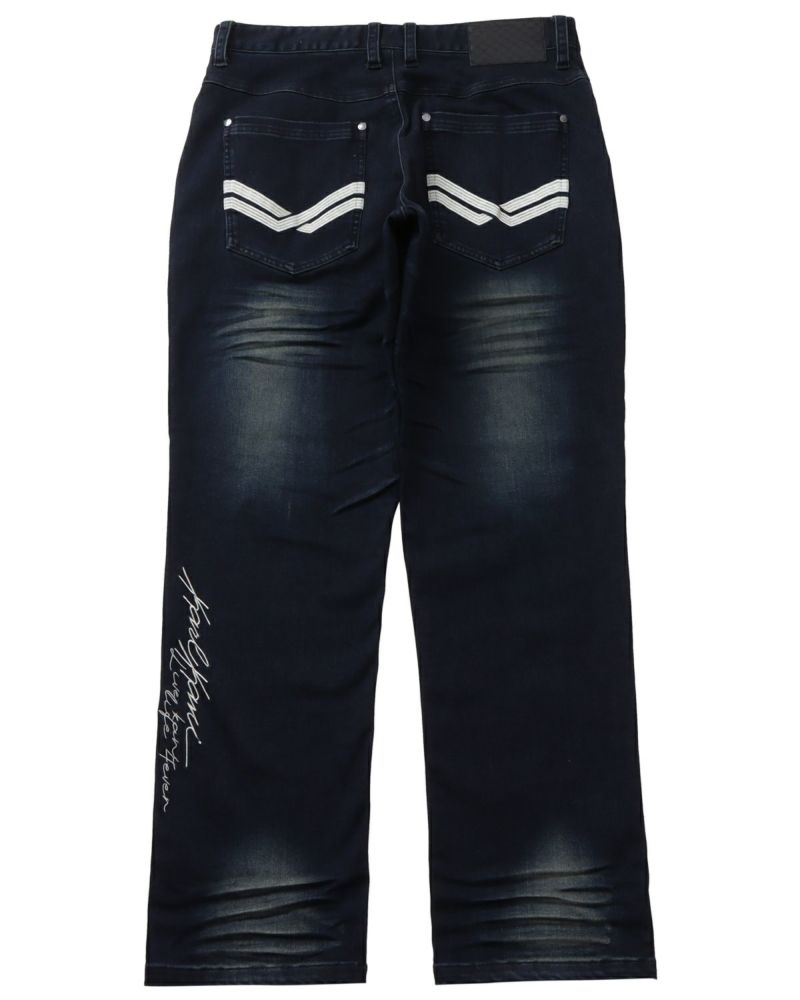 Karl Kani] Stretch ワイド ストレート リジット Jeans | PEET