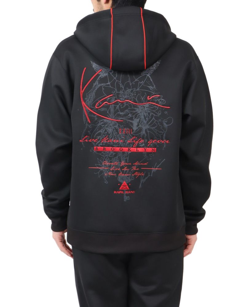 Karl Kani] ブラック レッド フルジップ パーカー | PEET ONLINE